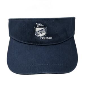 Hillcrest Est. 1940 Strapback Sun Visor Cap Blue OS Adjustable Ahead Vintage